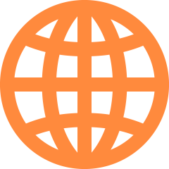 Icono de una bola del mundo